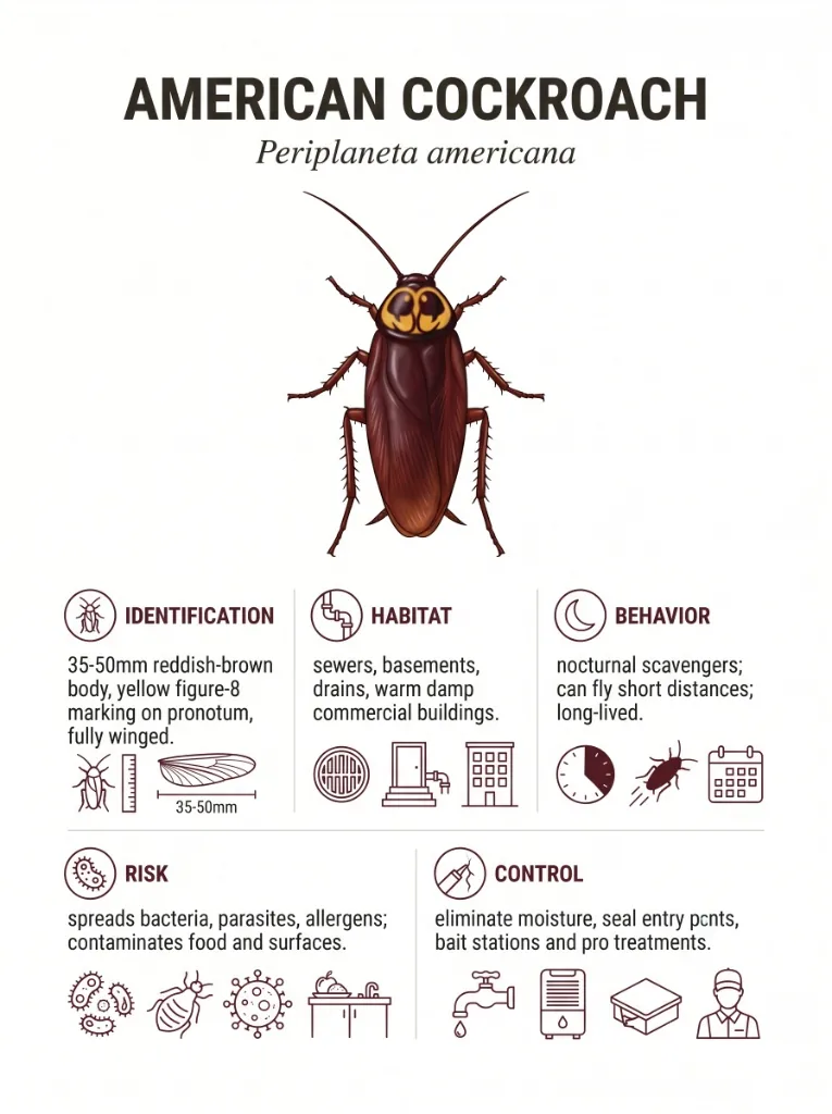 American Cockroach identification