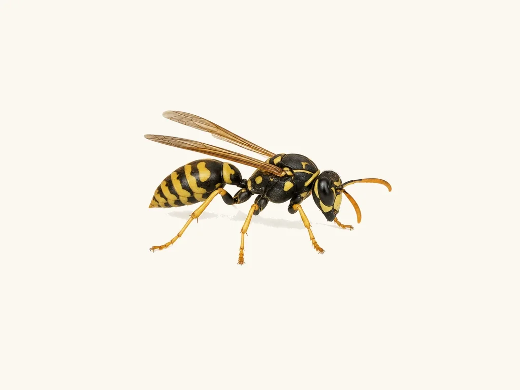 European paper wasp close-up — Polistes dominula